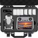 Professional Mini 4 Pro Hard Case, Waterproof Travel Carrying Case Bag for DJI Mini 4/3 Pro, with RC-N2/RC 2 Remote & Accessories