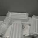 Wisuce Bamboo Under Bed Storage Containers- Underbed Organizer with Wheels with Large Dust Bag,Sturdy Wood Rolling Under the Bed Shoe Storage Organizer Drawer 2 Packs (White, Small)