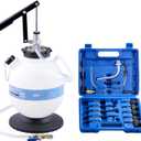 Orion Motor Tech 7.5L Transmission Fluid Pump, 2 Gallon Manual ATF Refill Kit Transmission Fluid Hand Pump Automotive, Transmission Fluid Transfer Pump, Transmission Fill Pump with 15 ATF Adapters (EXP 10/05/26)