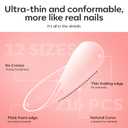 modelones X Nail Gel Kit Kit Medium Oval, 9-in-One Nail Glue with Portable U V Lamp 216Pcs 12Sizes Pre-Etched Round Press ons Fake Acrylic Extension Kit DIY Salon Gift for Women