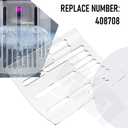 Spa Waterfall Grate, Clear Hot Tub Filter, Replacement for Aqua-Rest Spas & Dream Ma-ker, Replace 408708/308708-2015 - 15 Oval Holes Effectively Manage and Regulate Water Flow