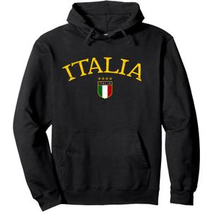 Vintage Italia Soccer Pullover Hoodie