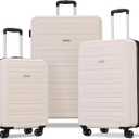 Westridge Hardshell Luggage Set - 3 Piece Set - 20" Carry-On, 24 & 28 Checked Luggage Set with 360 Spinner Wheels - Expandable Suitcases for Extended Travel - Durable ABS Shell - Light Pink