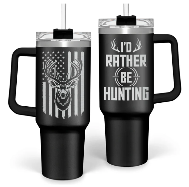 Dad 40 oz Stainless Steel Insulated Tumbler With Handle & Straw Lid for Dad on Fathers Day, Birthday, Christmas or Valentine's Day