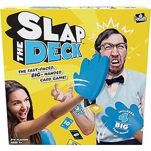 Goliath Slap The Deck Game - Fast-Paced Card Game with Big Foam Hands - Ages 7 and Up, 2-4 Players