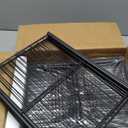 Simple Trending 3-Tier Stackable Shoe Rack, Expandable & Adjustable Shoe Shelf Storage Organizer, Wire Grid, Black