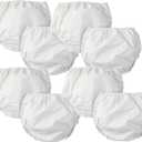 Unisex Baby Toddler 8 Pack Waterproof Diaper Cover (2T, White)