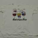 Red White Blue Glasses 4th of July Red & Blue T-Shirt, Size Large
