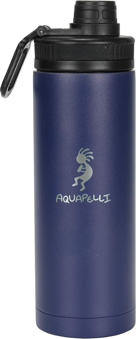 Vacuum Insulated Water Bottle, 18 ounces, Blueprint Blue