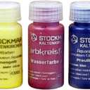 Stockmar Watercolor Paint Set - Includes Carmine Red, Lemon Yellow, Ultramarine Blue- Washable Paint for Kids, Students, & Artists (3 Bottles, 20 mL)