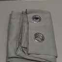 NICETOWN Bedroom Curtain Panels Blackout Draperies, Thermal Insulated Solid Grommet Blackout Curtains/Drapes (Greyish Green, 1 Pair, 34 by 72-inch)