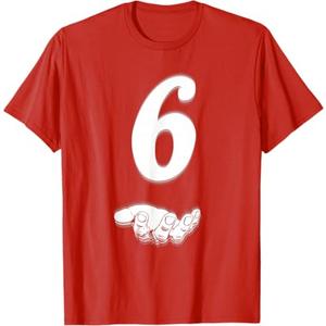 Funny Six Seven Meme 6 7 Halloween Costume Matching 6 T-Shirt
