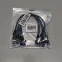 Cat8 Ethernet Cable 1 ft 5 Pack, High Speed 40Gbps 2000MHz, Braided, Blue, Compatible with Router, Modem, Laptop, PC, Gaming