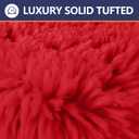 Luxury Soft Microfiber Toilet Lid Cover Machine Washable Solid Toilet Seat Cover 17.5" x 15" Adjustable Rubber Backing Fits Most 16-17.5" L x 14-16" W Round Oblong and Elongated Toilet Seat