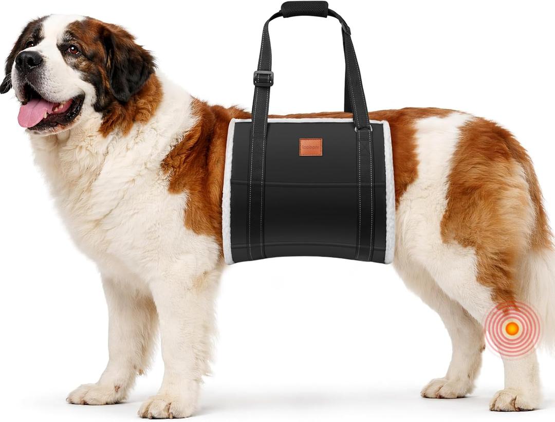 LOOBANI Portable Dog Sling for Back Legs, Hip Support Harness to Help Lift Dogs Rear for Canine Aid and Old K9 Cruciate Ligament Rehabilitation, L