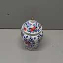 NS Online Rose Small Urn Ashes Keepsake - 8 inches Ceramics Decorative red Rose Urn, Capacity 50 Cubic inches Funeral Sharing Memorial urn for Female/Women/Mom/Girl/Humans/Pet