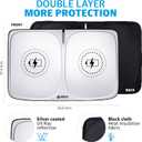 Tesla Model Y Window Shade, Tesla Model 3 Sunshade with Triple-Layer Insulation, Custom Fit Sunshade for Tesla S, X, 3 and Y. This is The Best Tesla Model Y Sunshade, You Should Try it! (Battery Charging Icon)