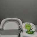 Baby Bathtub, Collapsible Newborn Bathtub for Infant to Toddler 0-24 Months with Soft Cushion and Thermometer,Portable Travel Newborn Tub with No-Slip Feet, Baby Shower Gifts,Grey