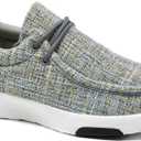 OrthoComfoot Women's Orthopedic Lace Up Shoes, Comfortable Arch Support Shoes for Plantar Fasciitis, Ultralight Walking Loafers for Heel and Foot Pain Relief (Gray)