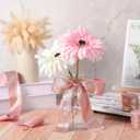 Suncalla 30 Yards Shimmery Chiffon Silk Ribbons for Xmas Tree Decoration Wedding Decor Invitations Bridal Flower Bouquets Gift Wrapping DIY Crafts(Rose Gold)