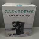 CASABREWS CM5418 Espresso Machine 20 Bar, Stainless Steel Espresso Maker with Milk Frother, Compact Cappuccino Machine for Home, Espresso Coffee Machine, Gift for Her, Gift for Family, Black