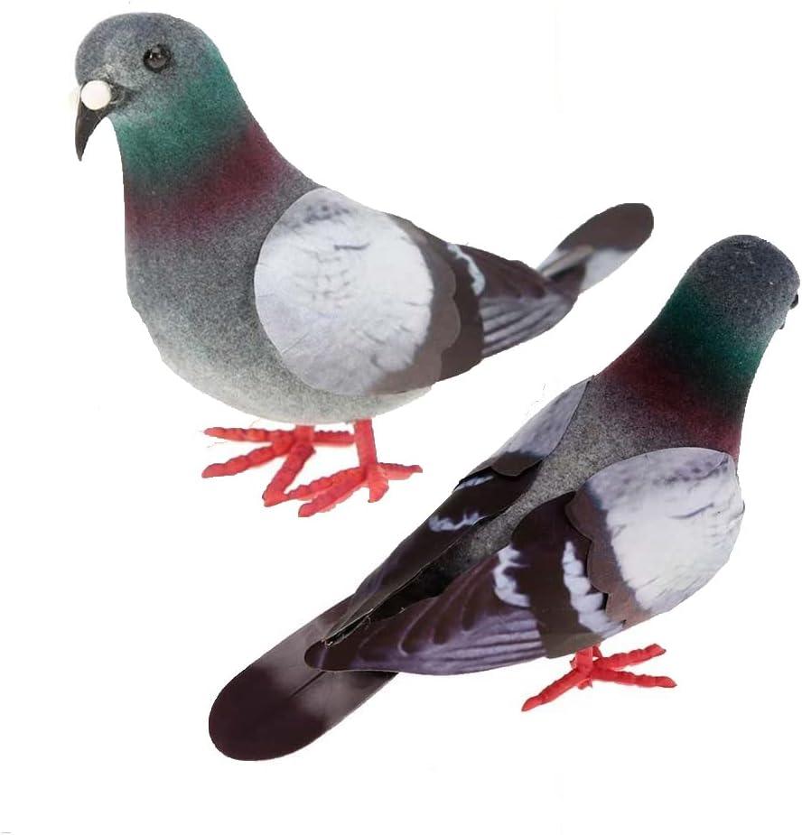 HomeSoGood 2 Pcs Artificial Foam Model Pigeon,Mini Artificial Birds for Home Decoration Party Wedding Supply