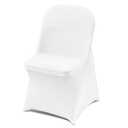 VEVOR 30 PCS White Folding Chair Covers - Ideal for Weddings, Parties, Dining, and Banquets - Universal, Washable Slipcovers for Folding Chairs - Elegant Event Décor