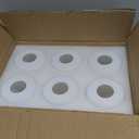 6 Pcs White Frosted Glass Shade Replacements for Pendant Light Fixtures Glass Lamp Shade Cover, 1-5/8 Inch Fitter E26 Base, 4 w x 6 h, Replacement Lamp Globe for Chandelier Wall Sconce