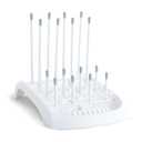 Munchkin Fold Baby Bottle Drying Rack - Compact Design Folds Flat for Easy Storage, White/Grey (1 Count (Pack of 1))