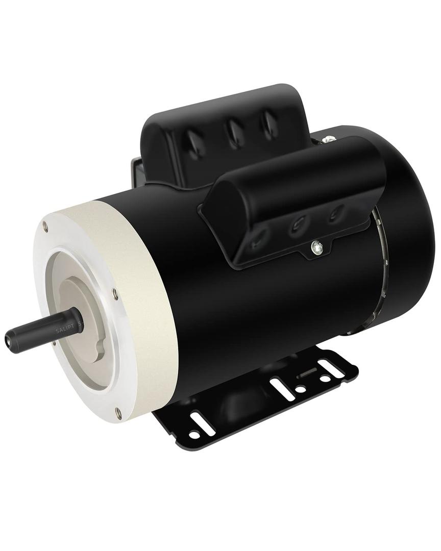 2HP Electric Motor, Air Compressor Motor, 3450 RPM General Purpose Motor, Single Phase Motor 56C Frame 115V/230V 5/8"Shaft Diameter TEFC