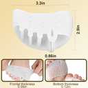 Bunion Corrector for Women Nighttime, Silicone Toe Separators, Breathable and Soft, Prevent Friction, Relieve Pressure Manicure(4 sets) (B)