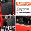 Surfcabin Floor XL Dog Hammock for Truck, Waterproof Trucks Pet Seat Cover with Door Protection, Sturdy Back Seat Extender for Dogs Compatible with Full Size Crew Cab Trucks Like F150, GMC & More
