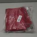 LA Linen Polyester Poplin Washable Rectangular Tablecloth, Stain and Wrinkle Resistant Table Cover 60x90, Fabric Table Cloth for Dinning, Kitchen, Party, Holiday 60 by 90-Inch, Cranberry