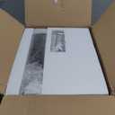 Driftwood Grey TV Tray Table, Adjustable Height & Rounded Metal Corners, Snack Table for Couch, Sofa, Bed, Chair, Living Room, C Shaped End Side Table for Eating, Dinner or Laptop, Small Spaces