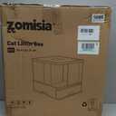 Extra Large Cat Litter Box with Drawer, Hidden Litter Box Enclosure Litter Trap Corridor, Lid Top Covered Litter Pan with Carbon Filter, Odor Control, Leakproof and Easy to Clean, Large Space 21.6"L x 19.7"W x 18.9"H