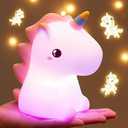 Unicorn Toys, Night Light for Kids Night Light,16 Colors+Silicone+Dimmable+12 Hours Use Nightlight for Kids Room,Unicorn Toys for Girls Age 4-6, Cute Gifts for Girls, Baby,Toddler Girl Room Decor