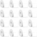 SUPVAN T50M Series Label Maker Tape, Pack of 16 Rolls 1.57'' × 1.18'' (40mm × 30mm) 250 Labels/Roll Genuine Laminated Thermal Label Tape, Waterproof Oilproof Highly Adhesive Auto Detect Labels, White