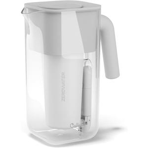 Culligan with ZeroWater Technology 8-Cup Water Filter Pitcher  Includes 5-Stage Advanced Water Filter, IAPMO Certified to Reduce Lead, Total PFAS (Forever Chemicals), Mercury, Fluoride, and Chlorine