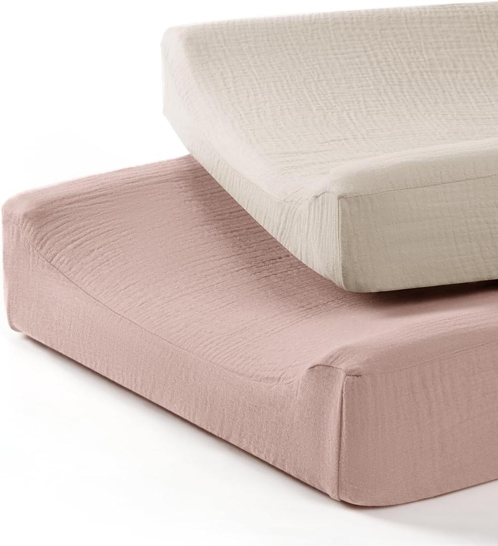 Muslin Crib Sheets & Muslin Changing Pad Covers