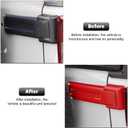 RT-TCZ Tailgate Hinge Cover Spare Tire Bracket Rear Door Trim Exterior Accessories Decoration for Jeep Wrangler JK JKU 2/4 Door 2007-2017,Red
