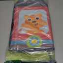 YOHOOLYO Toy Storage Organizer for Kids, 28.3x12.6x17.3 Large Sturdy Flip-Top Toy Box with Fabric Lid & Handles, Cute Train Design Toy Chest Bin Box Baskets for Playroom, Nursery, Boys, Girls