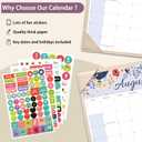 Calendar 2026-2027, Monthly Desk Calendar from July 2026 to December 2027, 15" x 12", Large Desktop Calendar Monthly, Perfect for Home or Office, Apricot with Desk Mat