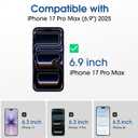 3 x amFilm OneTouch Screen Protector for iPhone 17 Pro Max 6.9'' + Camera Lens Protector | Auto-Alignment install | Bubble Free | 9H+ Military-Grade Tempered Glass | FHD Clarity | Case Friendly | 2+4 Pack