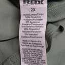 RBX Active Women's Plus Size Fashion Lightweight Woven Body Skimming Drawstring Cargo Capri Pant, 2X