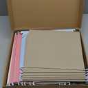 Hanging File Folders Letter Size, Metal File Frame with 50 Pcs Colored Hanging File Folders, 2'' Extension 1/5-Cut Tabs File Organizer Includes Hanging Folders for Desk Office Filing Cabinet