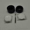 Nessus Reusable Kit for Nespresso Pods Vertuo, Reuse Old Coffee Pods for Nespresso Vertuo: 100 Pcs Aluminum Foil Seal Lid, Holder, Brush, Refillable Vertuo Plus Next Capsule Machine(No Pods Come) (Black)