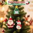 Handmade Crochet Christmas Tree Gifts for Boyfriend Girlfriend Husband Wife,Funny Xmas White Elephant Gift Stocking Stuffers for Adults,Christmas Ornaments Decorations Romantic I Love You Gift for Her