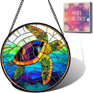 Sea Turtle Ocean Acrylic Suncatcher Sun Catchers Indoor Window Gifts 9.8"
