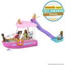 Barbie Boat with Pool and Slide, Dream Boat Playset Includes 20+ Pieces Like Dolphin and Accessories