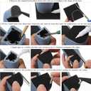 Sibba Square Shoe Heel Pad High Heels Patch Repair Rubber Boot Heel Replacement Caps Shoes Heels Pad 8PCS Sole Repair Tips Stickers Anti-Slip Shoe Caps Savers Square Sole Protectors Pads for Womens
